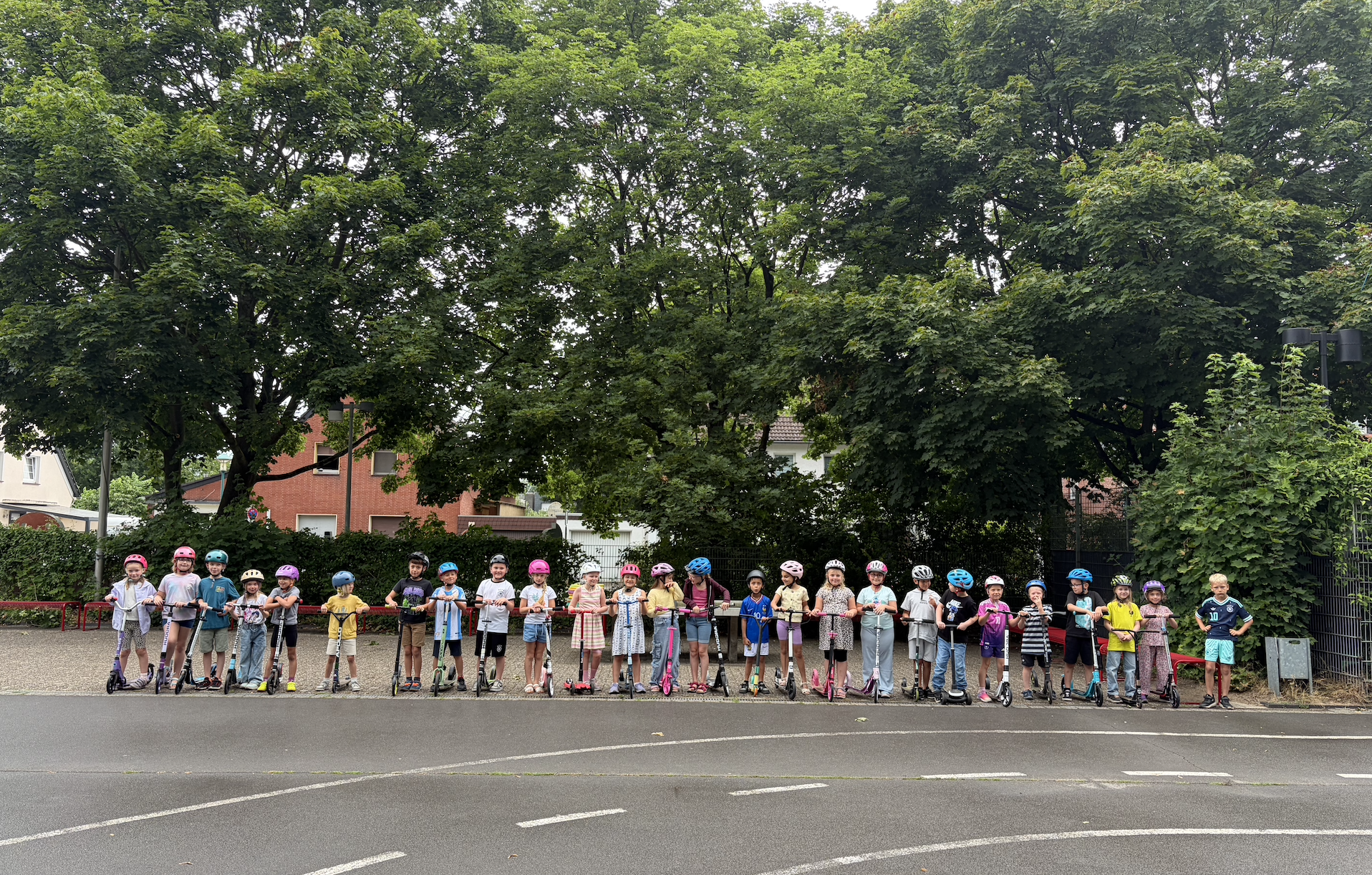 Rollertraining der Fuchsklasse